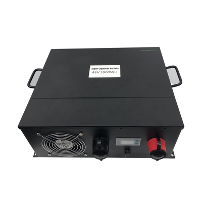 Chu kỳ sâu 3900WH Hệ thống pin viễn thông Màu đen có thể tái tạo