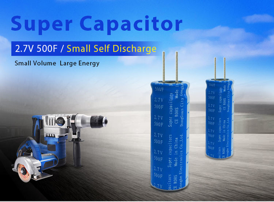 Tế bào siêu tụ điện điện phân 2.7volt 500farad Vật liệu Graphene