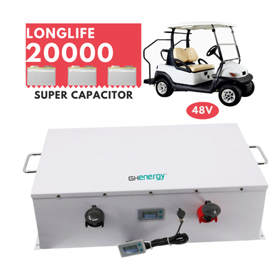 Ngân hàng siêu tụ điện 48v 5250wh Xe gôn Pin tầm xa Vòng đời dài