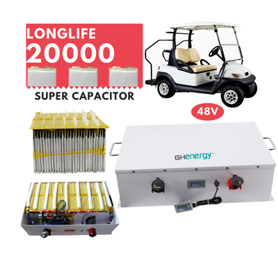 Xe golf Siêu tụ điện Pin 48V 1050WH Gói tụ điện Graphene