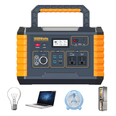 Trạm năng lượng mặt trời di động 110V 1000W AC với bộ điều khiển MPPT