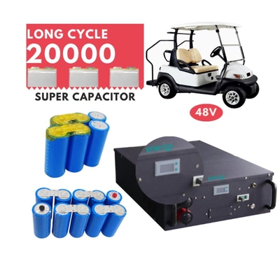 Ngân hàng pin cho xe golf Lithium 100AH ​​với di động có thể sạc lại BMS