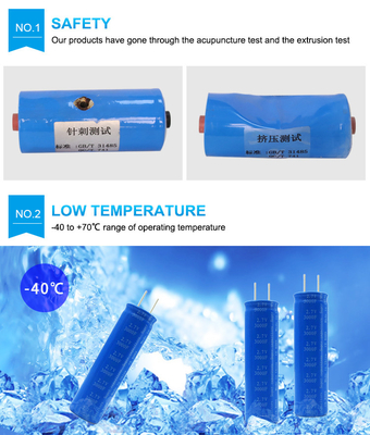Pin siêu tụ điện Graphene 2.7V 3000F 18650 để thu năng lượng mặt trời tốc độ cao