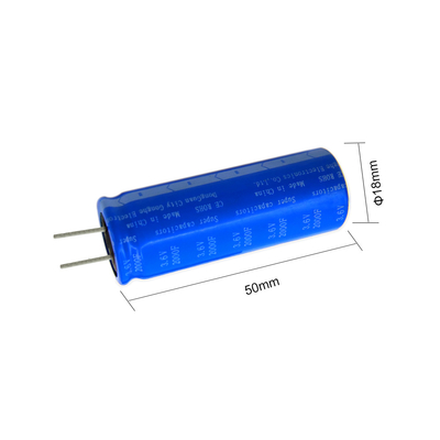 Tụ điện Farad hai lớp điện xuyên tâm Pin 3.6v 2000f