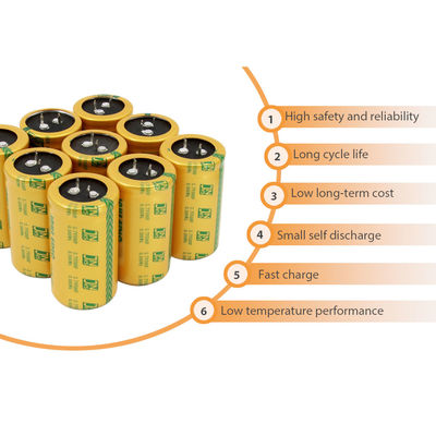 Snap In Supercapacitor Cell, Pin thay thế 2,7 Volt 500 Farad