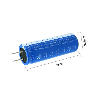 C424000R Lưu trữ năng lượng / Viễn thông / Siêu tụ điện năng lượng mặt trời Tế bào 4.2v 4000f