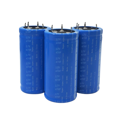 Pin siêu tụ điện công suất cao IP30 2.7V 470F 35x62Mm 0.45Wh