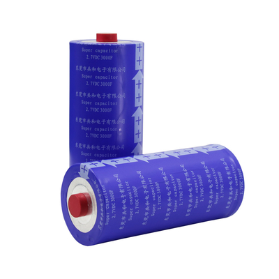 60x136mm Siêu tụ điện Pin 2.7V 3000F Không có cháy nổ Thực tế