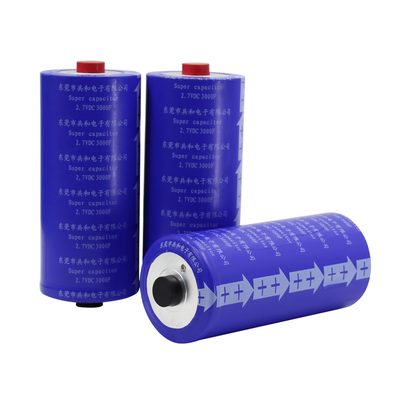 60x136mm Siêu tụ điện Pin 2.7V 3000F Không có cháy nổ Thực tế
