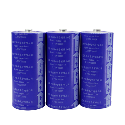 60x136mm Siêu tụ điện Pin 2.7V 3000F Không có cháy nổ Thực tế